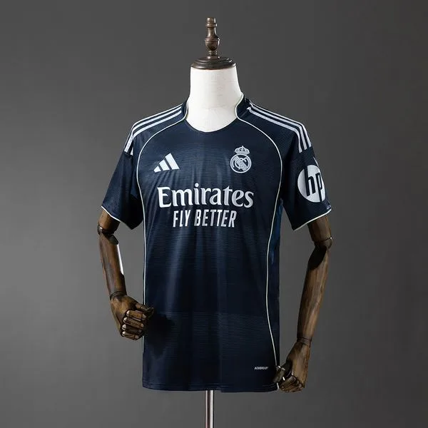 Camiseta de fútbol Real Madrid 2025/26 VISITANTE MANGA CORTA VERSION FAN